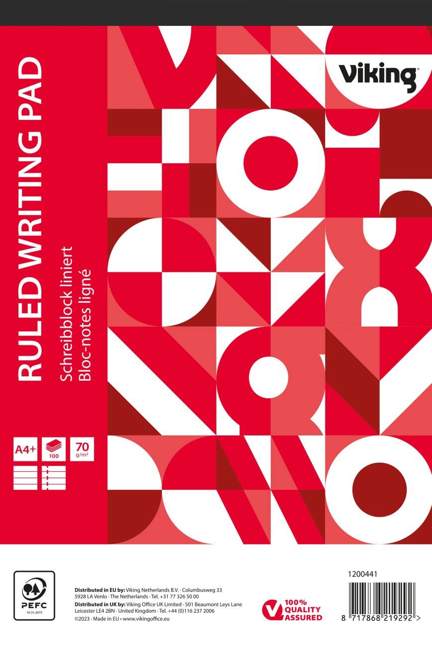 Office Depot A4+ Schrijfblok Wit Softcover Gelinieerd Microperforatie 5 Stuks à 100 vellen