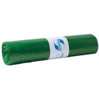 DEISS LDPE Premium Licht gebruik Vuilniszakken 120 l Groen PE (Polyethyleen) 37 Micron 25 Stuks