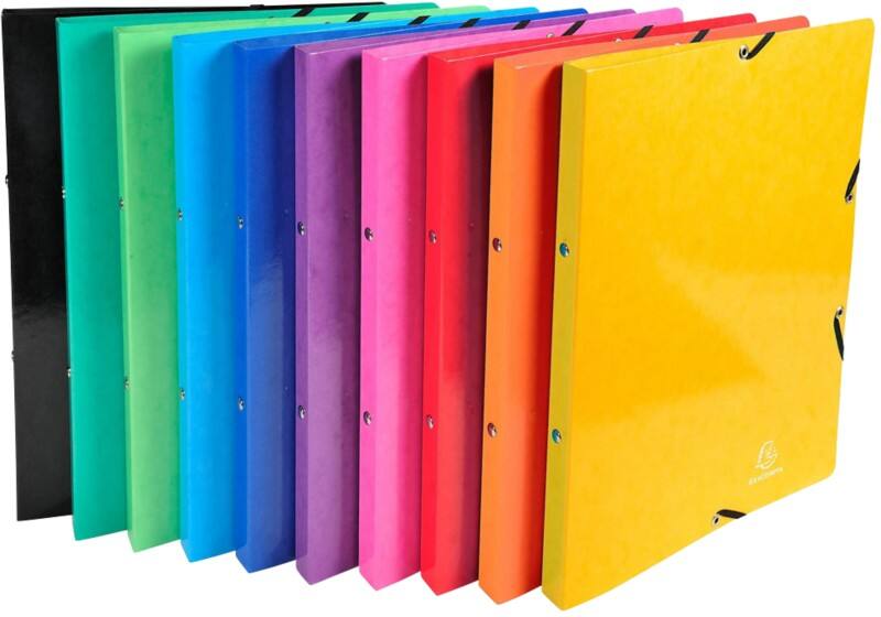 Exacompta Iderama 15 mm Tabblad Gelamineerd karton A4 2 Ringen Kleurenassortiment 20 Stuks