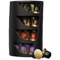 L'OR Capsulehouder 4-laags Kunststof Zwart 19,2 x 28 cm