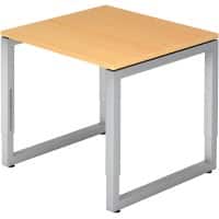 Hammerbacher Bureau Beuken 4 voeten 800 (B) x 800 (D) x 850 (H) mm Gemelamineerde spaanplaat