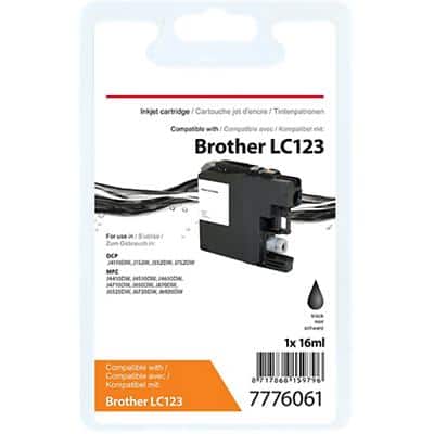 Office Depot Compatibel Brother LC123 Inktcartridge Zwart