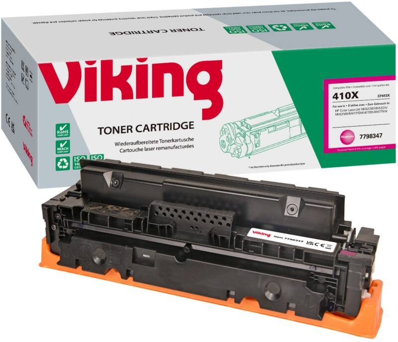 Viking 410X compatibele HP tonercartridge CF413X magenta
