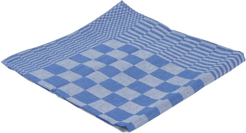 BETRA Theedoek 65 x 65 x 65 cm Blauw, wit 6 Stuks