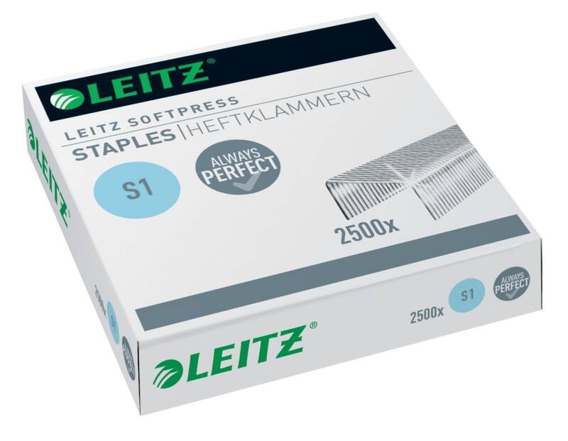 Leitz Softpress S1 Nietjes 26/6 54970000 Gegalvaniseerd staal Zilver 2500 Nietjes