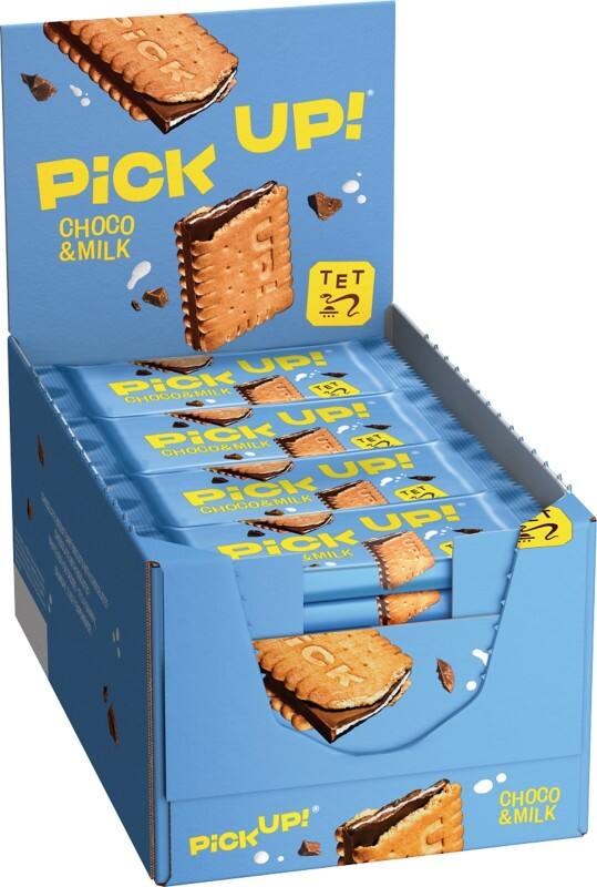PiCK UP! Choco & Milk Chocolade Koekjes 28 g 24 stuks