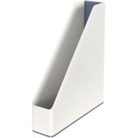 Leitz WOW Tijdschriftencassette Duokleur A4 Wit, Grijs 7,3 x 27,2 x 31,8 cm