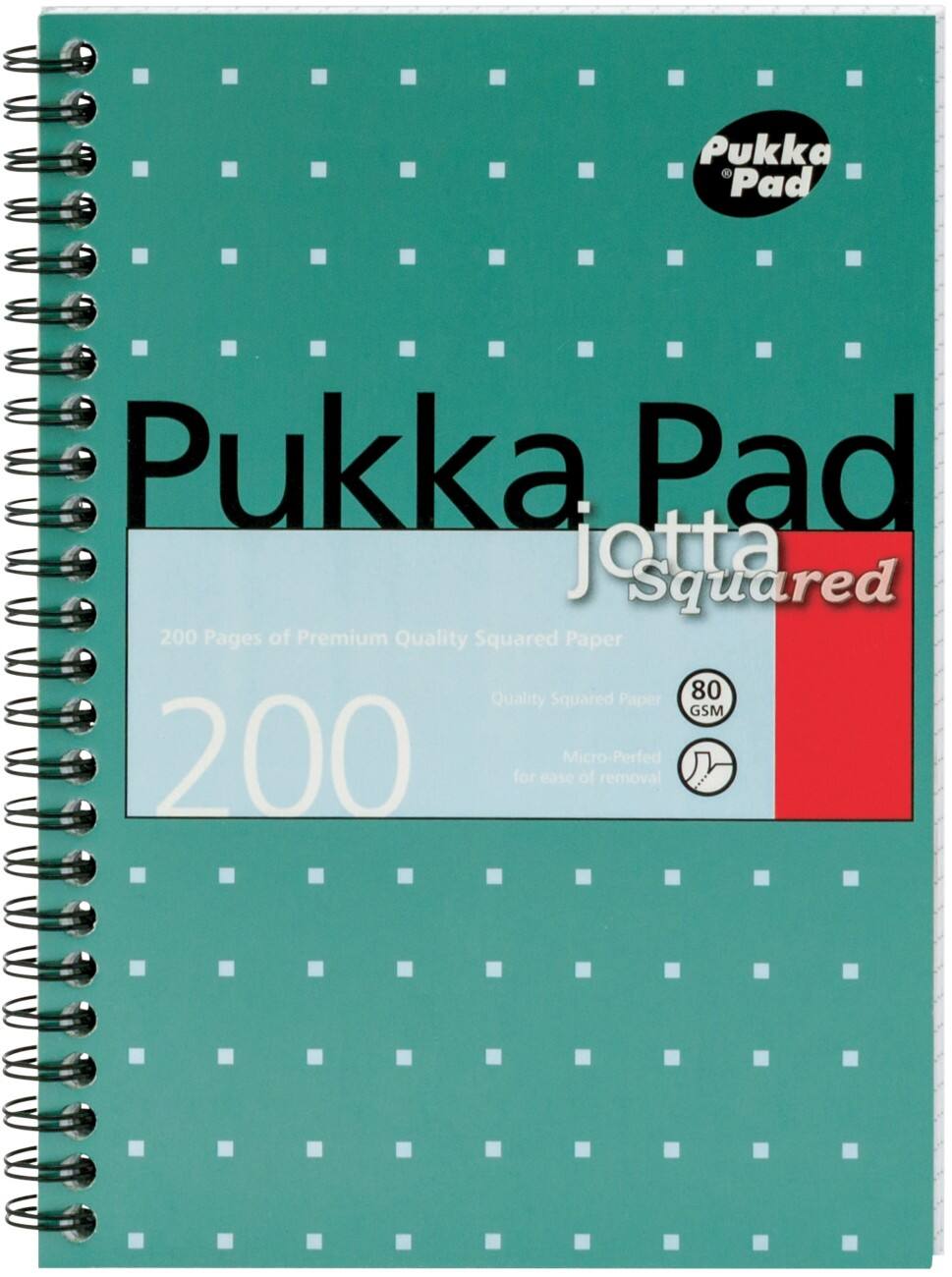 Pukka Pad Jotta Notitieblok Kleurenassortiment 5 mm Geruit A5 3 stuks