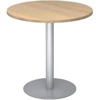 Hammerbacher Pilaartafel STF08 Eiken, zilver