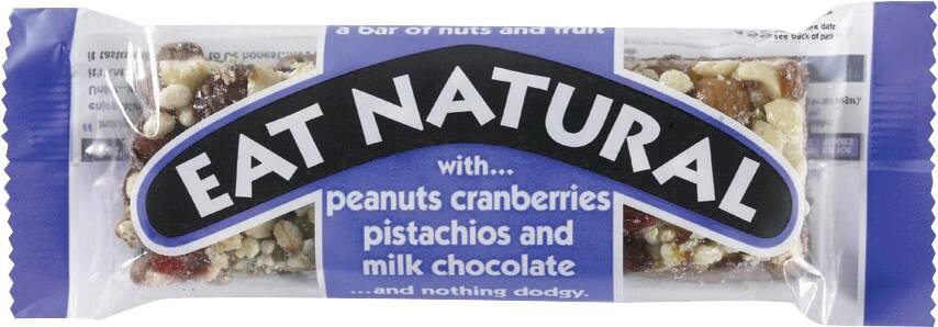 Eat Natural Mueslireep Melk chocolade 12 Stuks à 50 g