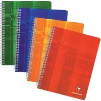 Clairefontaine Schrijfblok A5+ Gelinieerd Spiraal gebonden Gelamineerd Karton Kleurenassortiment Geperforeerd 100 Pagina's 50 Vellen