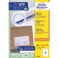 AVERY Zweckform Ultragrip Etiketten 3483-200 Klevend A4 Wit 105 x 148 mm  220 Vellen à 4 Etiketten