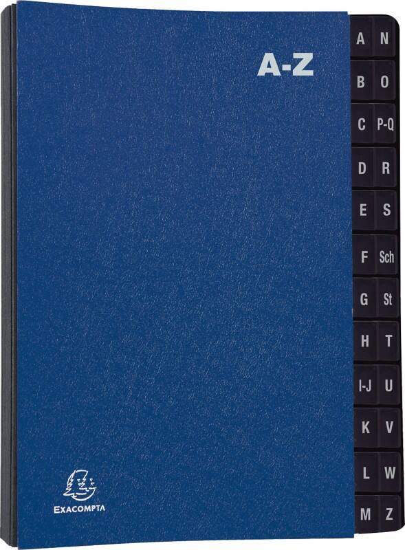 Exacompta Tabbladen A4 Blauw Karton 25 x 33 cm