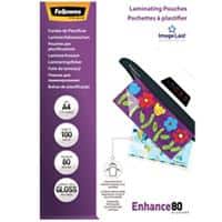 Fellowes ImageLast Enhance Lamineerhoes A4 Glanzend 160 Micron Transparant 100 Stuks