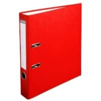 Exacompta Smal Ordner A4 50 mm Rood 2 Ringen 915403B Karton, PP (Polypropeen) Glad Staand