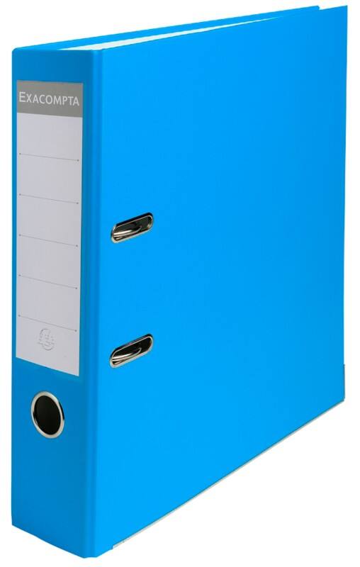 Exacompta Maxi Breed Ordner A4 75 mm Lichtblauw 2 Ringen 918412B Kunststof Glad Staand