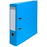 Exacompta Maxi Breed Ordner A4 75 mm Lichtblauw 2 Ringen 918412B Karton, PP (Polypropeen) Glad Staand
