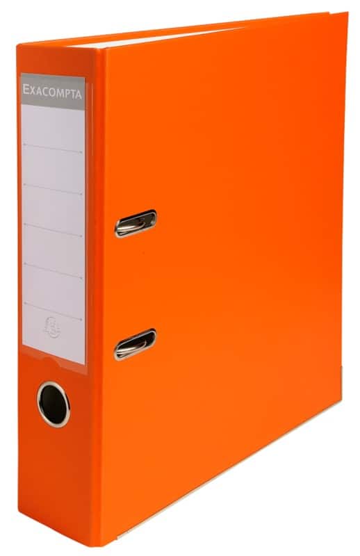 Exacompta Maxi Breed Ordner A4 75 mm Oranje 2 Ringen 918414B Kunststof Staand