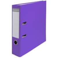 Exacompta Maxi Breed Ordner A4 75 mm Paars 2 Ringen 918417B Karton, PP (Polypropeen) Glanzend Staand