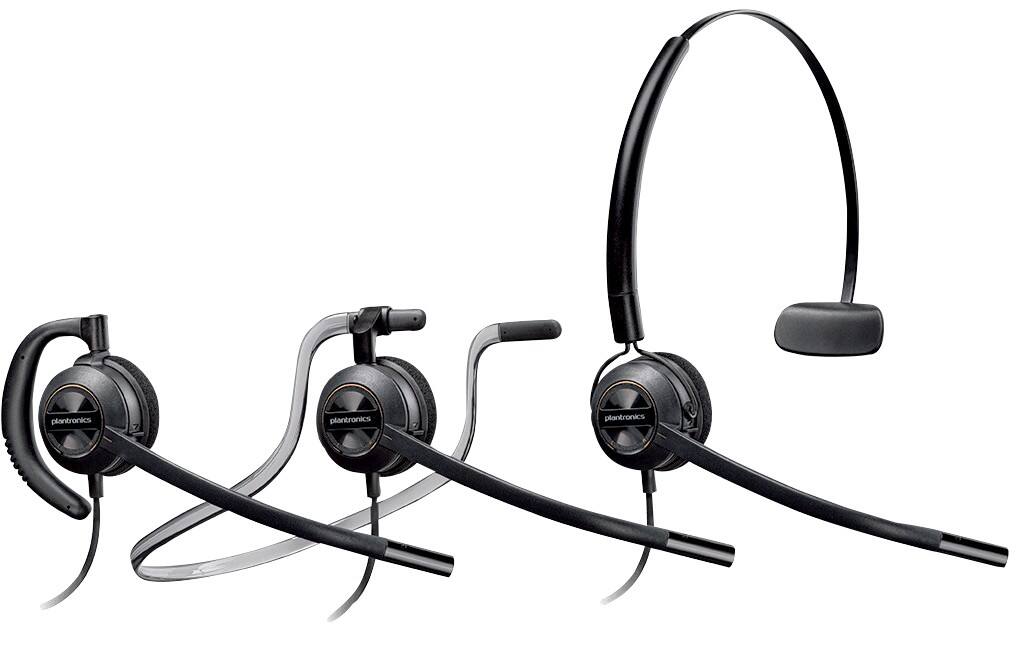 Plantronics HW540 EMEA Headset Bedraad Zwart