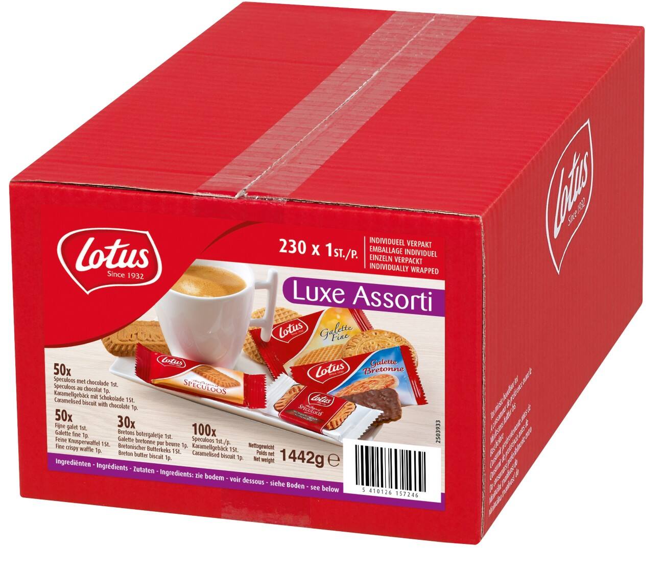 Lotus Koffiekoekjes Assortiment 230 Stuks à 7 g