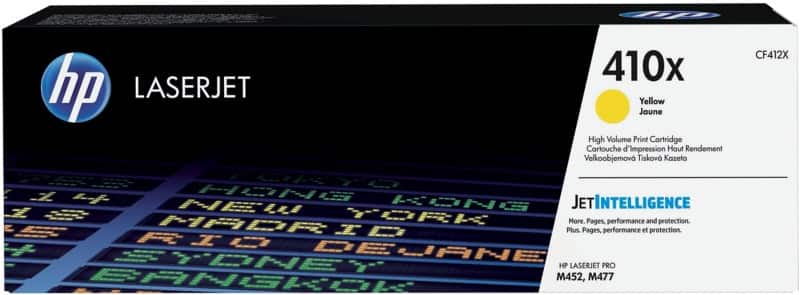 HP 410X originele tonercartridge CF412X geel