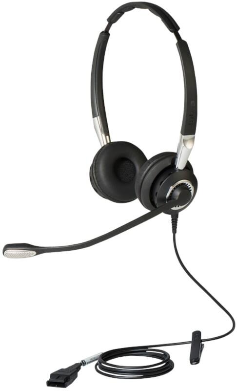 Jabra BIZ 2400 II Duo QD Bedraad Headset Over het hoofd USB Noise-cancelling microfoon Met microfoon Stereo
