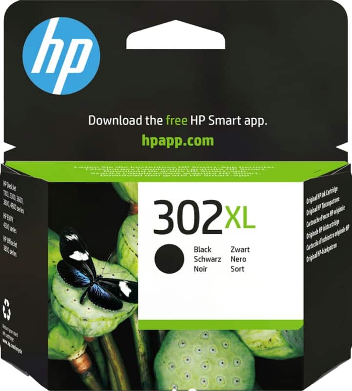 HP 302XL originele inktcartridge F6U68AE zwart