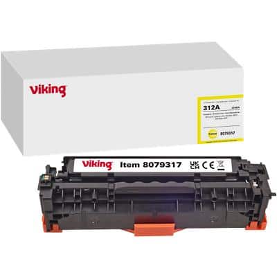 Viking 312A compatibele HP tonercartridge CF382A geel