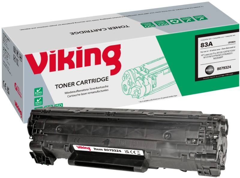 Viking 83A compatibele HP tonercartridge CF283A zwart