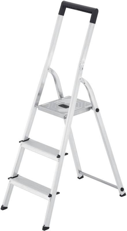Hailo Trapladder L40 Easyclix Zilver, zwart 3 43 x 136 cm
