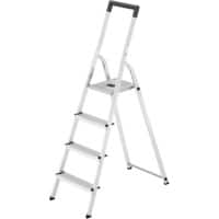 Hailo Trapladder L40 Easyclix Zilver, zwart 4 46 x 115 x 159 cm