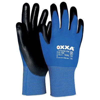 Oxxa Handschoenen X-Treme-Lite Nylon, PU Maat XL Blauw 2 Stuks