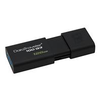 Kingston USB 3.0 USB-stick DataTraveler 100 G3 128 GB Zwart