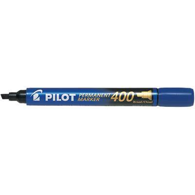 Pilot Super Grip 400 permanentmarker breed beitelpunt 1,5 mm - 4,0 mm blauw