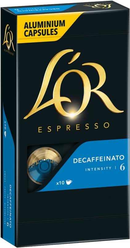 L'OR Zonder cafeïne Koffiecups Nespresso Capsules Krachtig 10 Stuks à 10,4 g