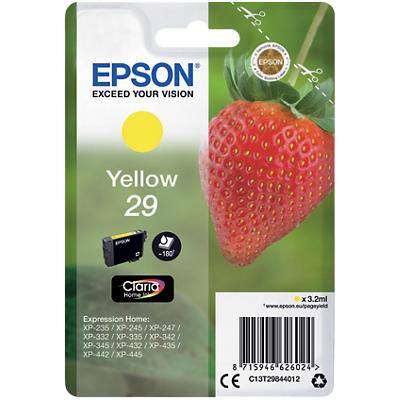 Epson 29 Origineel Inktcartridge C13T29844012 Geel