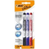 BIC Velleda Whiteboardmarker 1701 Ronde punt 2,2 mm  Zwart 12 Stuks + GRATIS 3 Stuks Kleurenassortiment