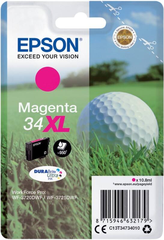 Epson 34XL Origineel Inktcartridge C13T34734010 Magenta