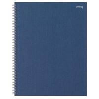 Office Depot A4+ Spiraalblok Marineblauw Kartonnen kaft Geruit Microperforatie 80 vellen