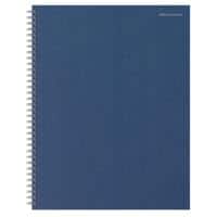Office Depot Notitieboek A4+ Geruit Spiraal gebonden Karton Marineblauw Geperforeerd 160 Pagina's 80 Vellen