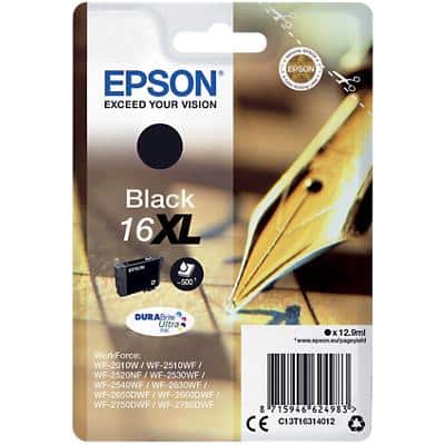 Epson 16XL Origineel Inktcartridge C13T16314012 Zwart