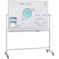 Franken X-traline Mobiel dubbelzijdig whiteboard Vrijstaand Magnetisch Email 120 x 100 cm