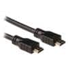 ewent 1 x HDMI male naar 1 x HDMI male Hoge snelheid kabel met Ethernet 2m Zwart
