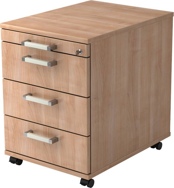Hammerbacher Mobiel ladeblok 4 lades 428 x 580 x 590 mm Walnoot