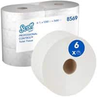 Scott Toiletpapier 2-laags Control 6 rollen van 1280 vellen