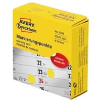 Avery Markeringspunten 3856 Klevend Geel 250 Stuks
