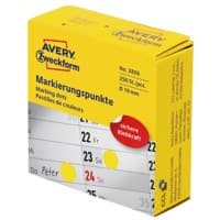 AVERY Zweckform 3856 Markeringspunten Geel 250 Etiketten