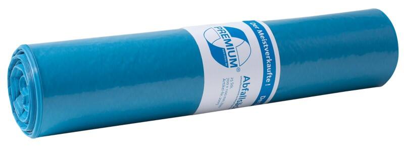 DEISS LDPE Premium Vuilniszakken 120 l Blauw PE (polyethyleen) 55 micron 25 Stuks