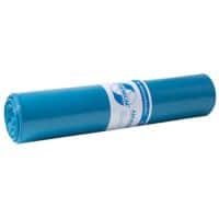 DEISS LDPE Premium Vuilniszakken 120 l Blauw PE (polyethyleen) 55 micron 25 Stuks
